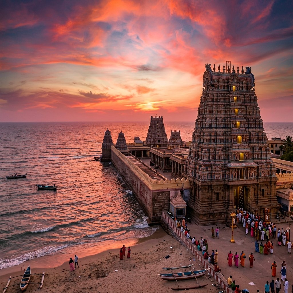 Madurai → Rameshwaram → Kanyakumari → Trivandrum