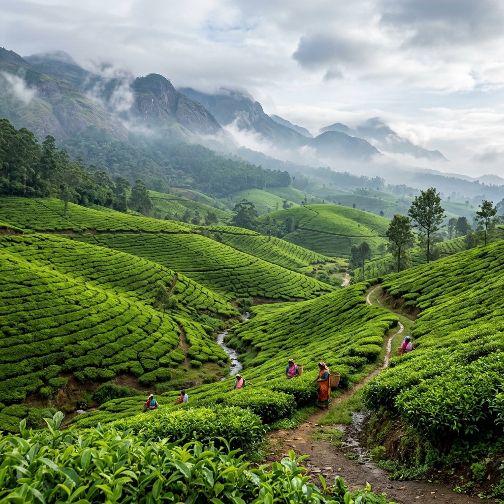 Madurai → Munnar → Thekkady → Alleppey → Kochi